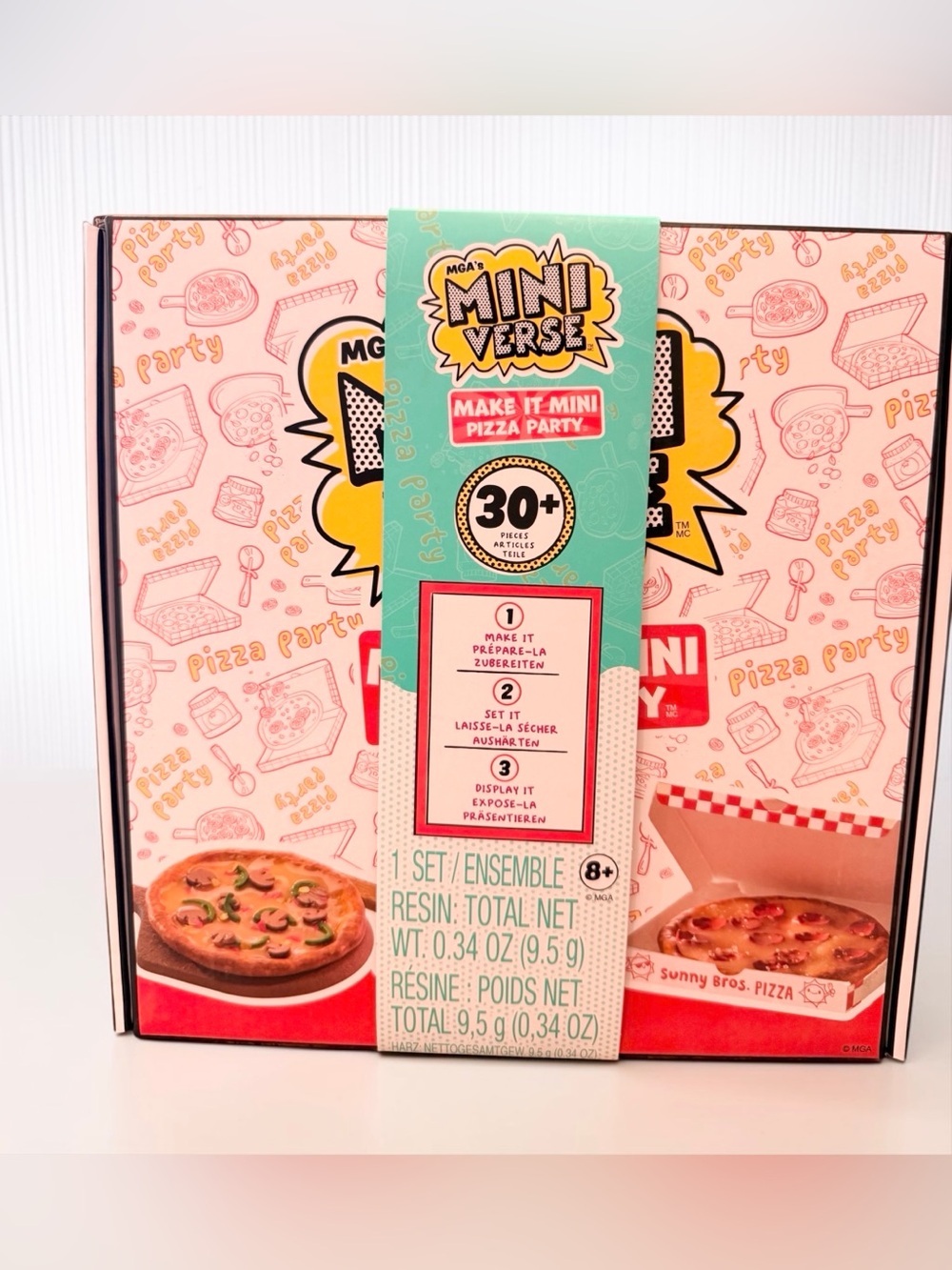 MGA Mini Verse Make It Mini Pizza Party Kit New 30+ Pieces